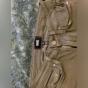 PAIGE jeans olive green size 26